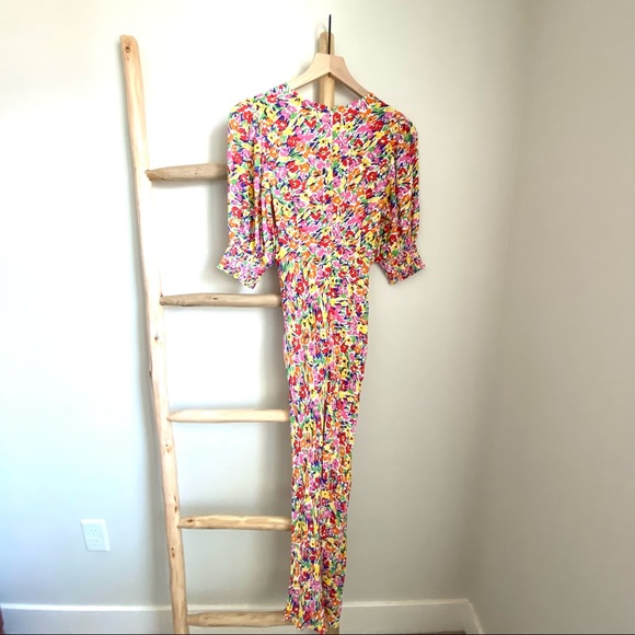 RIXO Dresses Rixo X Target Floral Puff Sleeve Midi Dress Poshmark